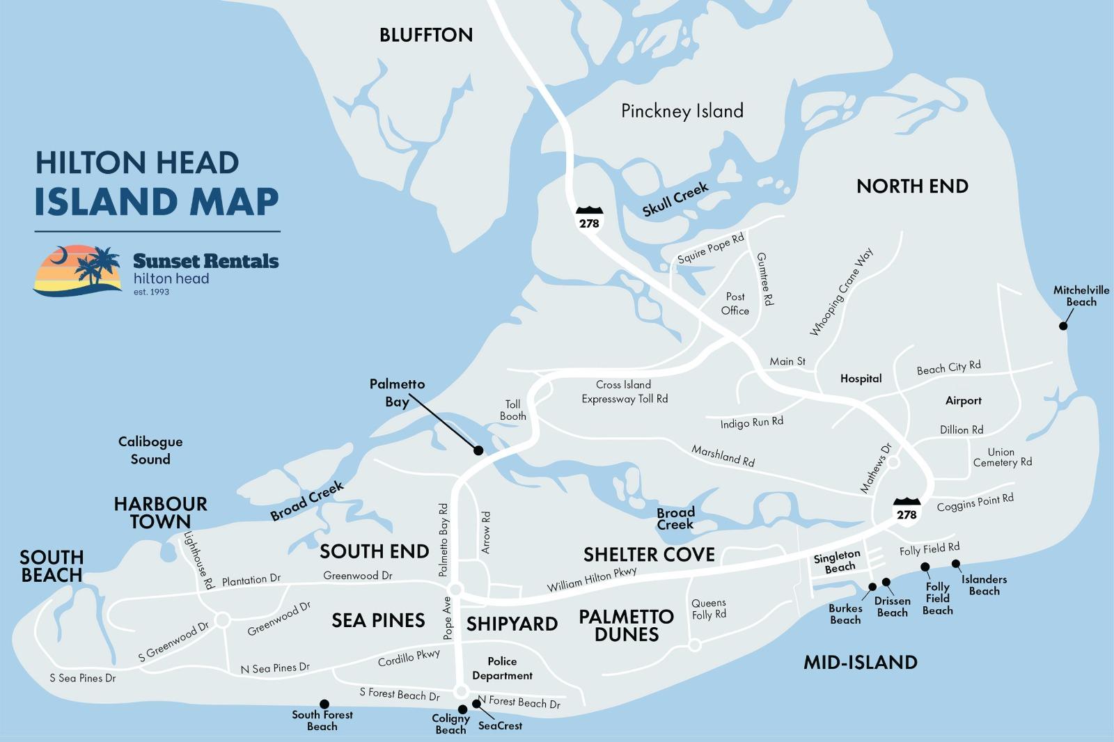 Hilton Head Island Map