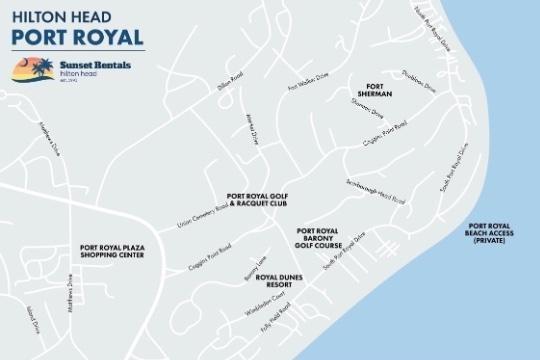 Port Royal Area Map