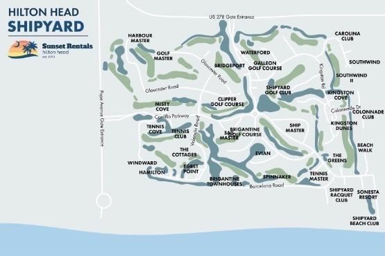 Map of Shipyard Resort Area