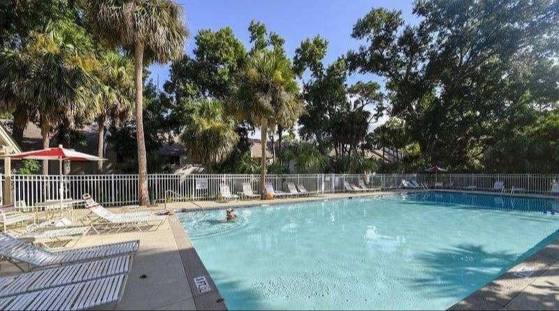 large communal pool at the Island House complex